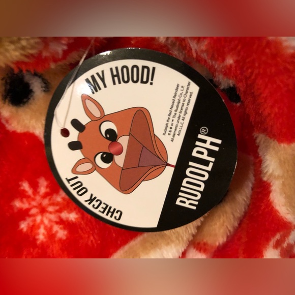 Rudolph the Red Nose Reindeer Pajamas super Minky union suit, NWT size XS - Picture 7 of 9